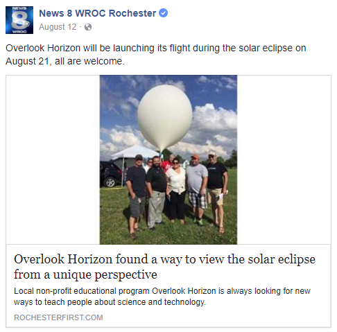Overlook Horizon found a way to view the solar eclipse from a unique perspective: a weather balloon!