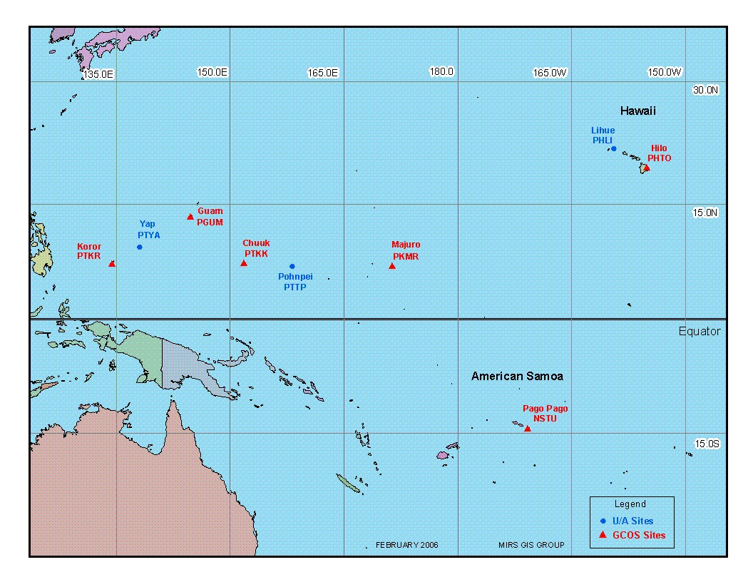 NWS Weather Balloon Pacific Launch Sites