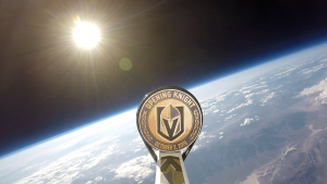 Vegas Golden Knights VGK Worldwide Puck Drop from Space