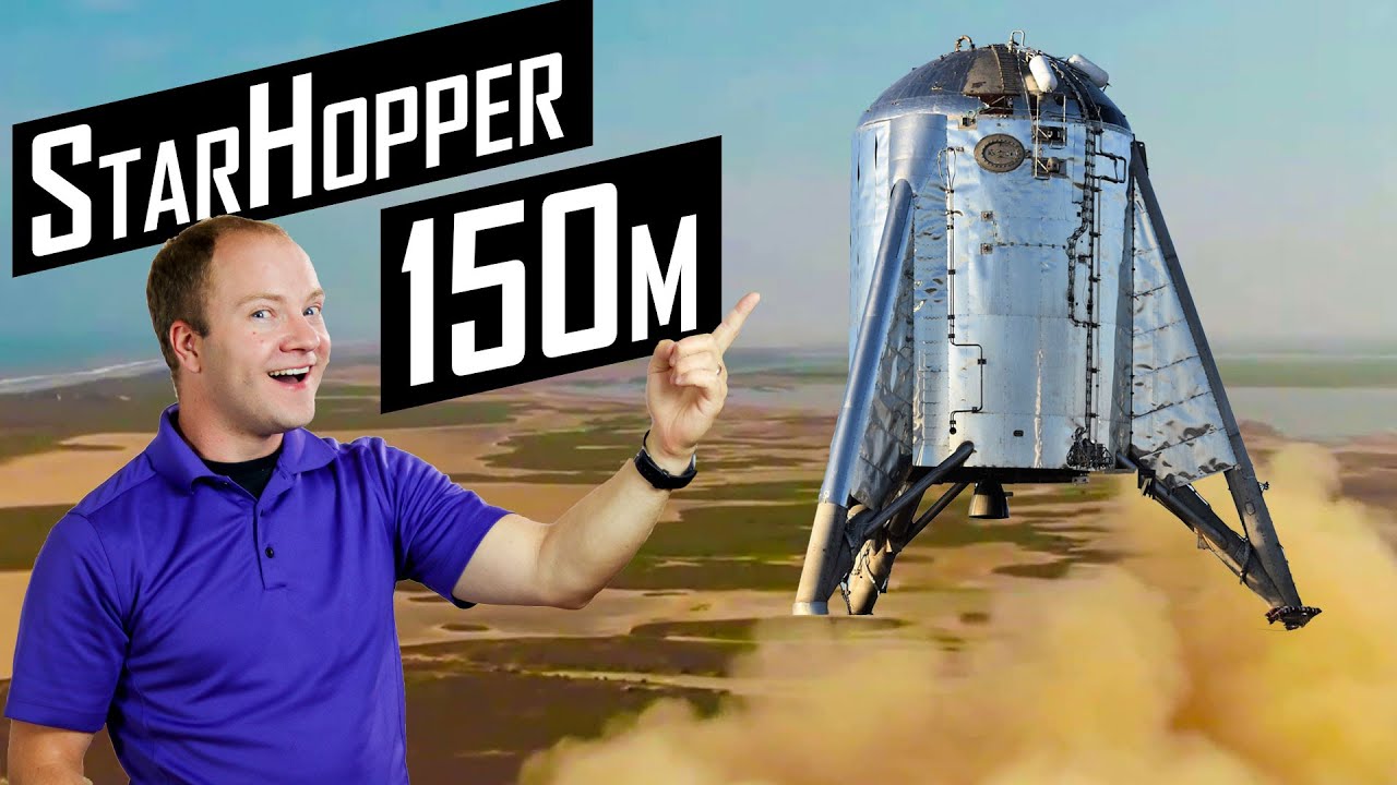 SpaceX Starhopper 150m Test Flight Hop
