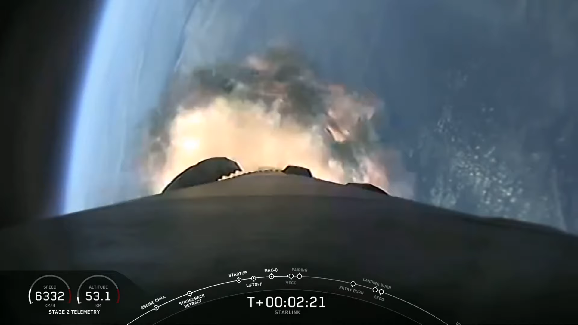 SpaceX Starlink Engine Failure