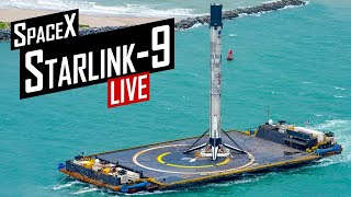 SpaceX Starlink 9 Launch 🔴 Live