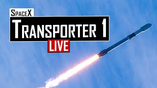 SpaceX Transporter-1 Rocket Launch 🔴 Live