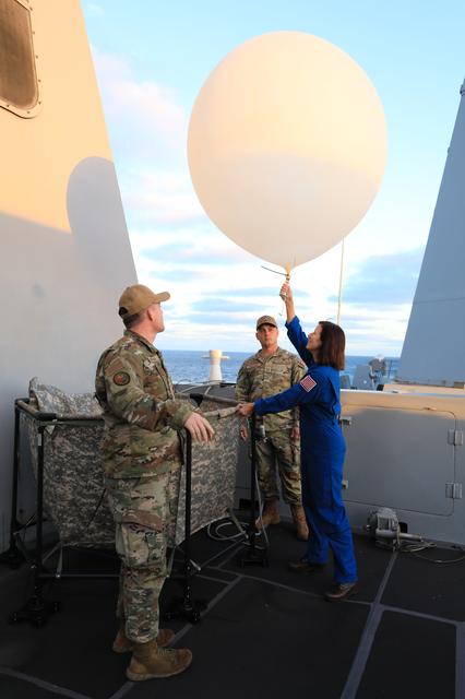 Artemis I Orion Recovery Weather Ballon Release