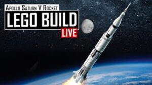 Apollo Saturn V Rocket LEGO Build Live