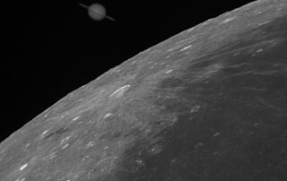Saturn at the Moon’s Edge
