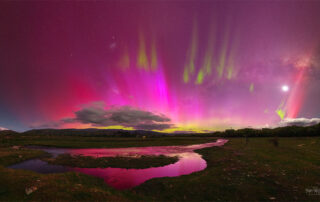 Colorful Aurora over New Zealand