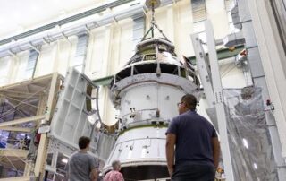 Artemis II Orion Lift to Vac Chamber