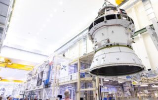 Artemis II Orion Lift to Vac Chamber
