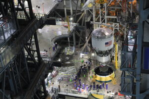 rocket-upper-stage-integrated-as-preparations-for-artemis-ii-continue