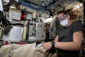 crew-works-on-spacesuits,-life-support-as-human-research-continues