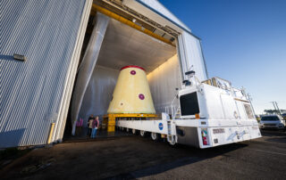 NASA moves SLS Hardware for Artemis III at Marshall Space Flight Center