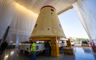 NASA moves SLS Hardware for Artemis III at Marshall Space Flight Center
