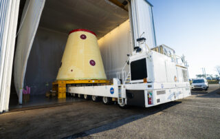 NASA moves SLS Hardware for Artemis III at Marshall Space Flight Center