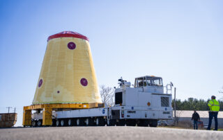 NASA moves SLS Hardware for Artemis III at Marshall Space Flight Center