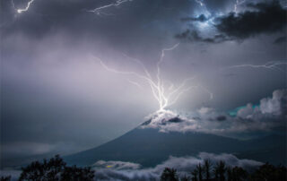 Lightning over the Volcano of Water