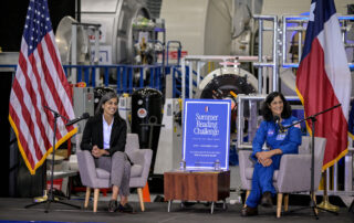 second-lady-usha-vance,-nasa-astronaut-suni-williams-celebrate-reading