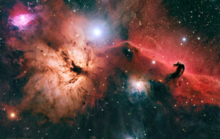 The Horsehead and Flame Nebulas
