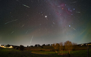Jupiter and the Meteors from Gemini