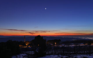 Twilight with Moon and Planets