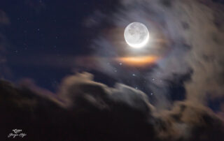 Young Moon and Sister Stars