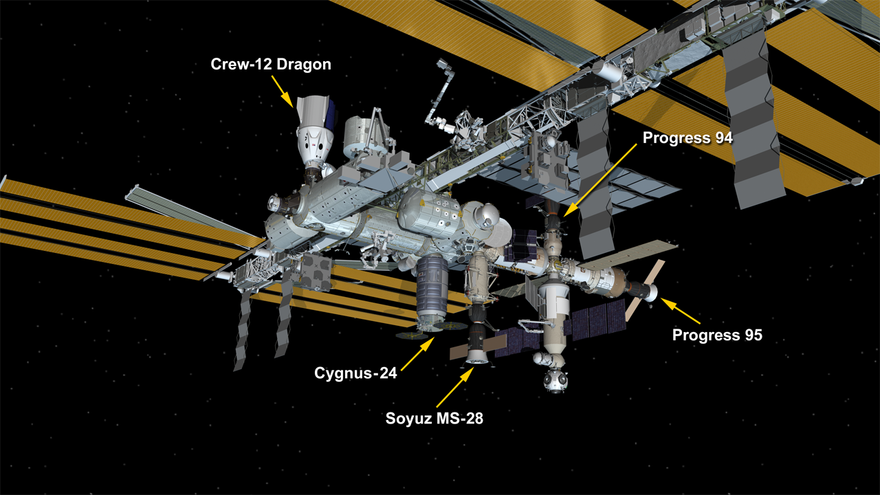 progress-95-cargo-craft-docks-to-station-with-food,-fuel,-and-supplies