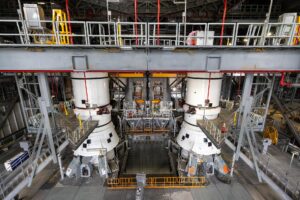 nasa’s-artemis-iii-flight-hardware-stacks-up-at-kennedy