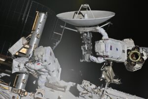 nasa,-esa-astronauts-begin-spacewalk-to-install-antenna