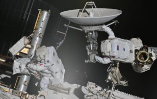 nasa,-esa-astronauts-begin-spacewalk-to-install-antenna