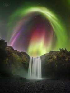 apod:-2026-august-27-–-colorful-aurora-over-an-icelandic-waterfall
